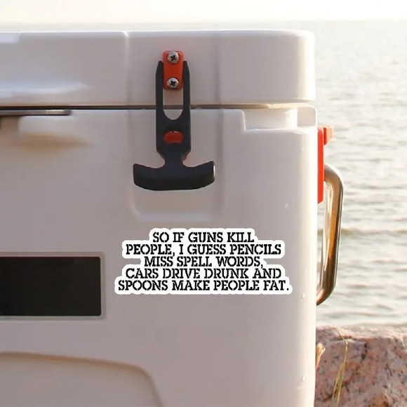 🇺🇸🤡”So If Guns Kill People, I Guess Pencils Miss Spell Words..Vinyl Decal! - Picture 10 of 10